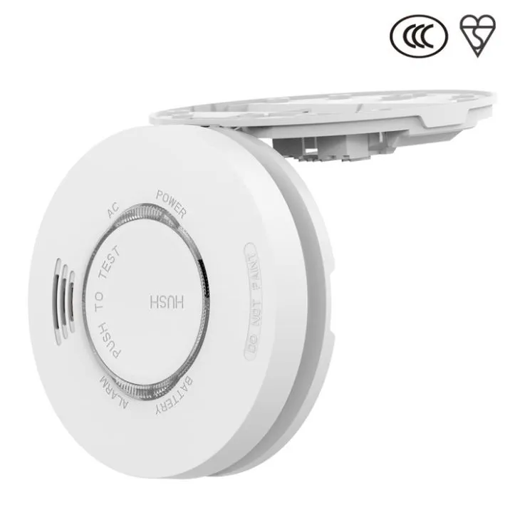 Mains Power Smoke Detector With Battery